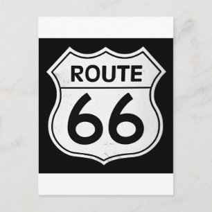 Carte Postale Route 66 sign