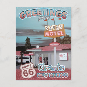 Carte Postale Route 66 Subventions de voeux Nouveau-Mexique Cart
