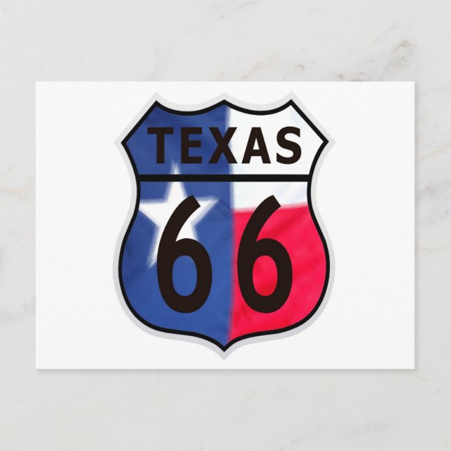 Carte Postale Route 66 Texas Color (Devant)