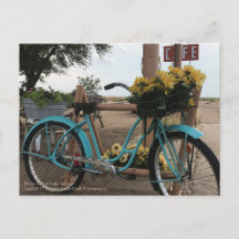 Route 66 | Vélos et tournesols | Adrian, Texas
