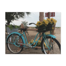 Route 66 | Vélos et tournesols | Adrian, Texas