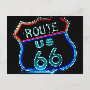Carte postale Route 66 vintage