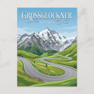 Carte Postale Route alpine élevée du Großglockner Autriche