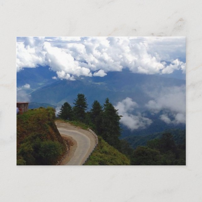 Carte Postale Route au Bhoutan (Devant)