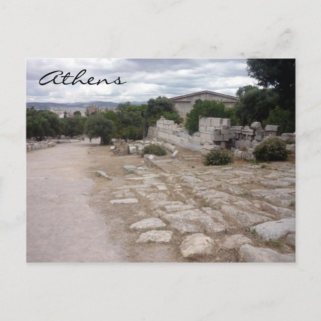 Carte Postale route d'agora (Devant)