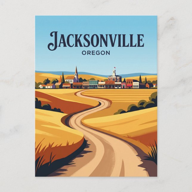 Carte Postale Route d'Applegate Valley USA (Devant)