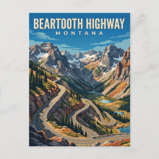 Carte Postale Route de Beartooth Montana