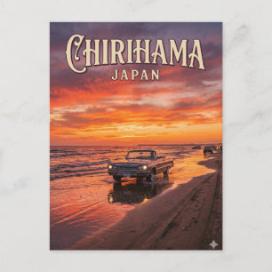 Carte Postale Route de bord de mer Chirihama Japon