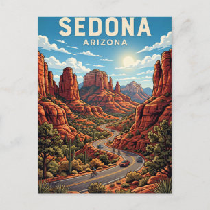 Carte Postale Route de boucle de roche rouge de Sedona Arizona