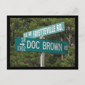 Carte Postale Route de Doc Brown