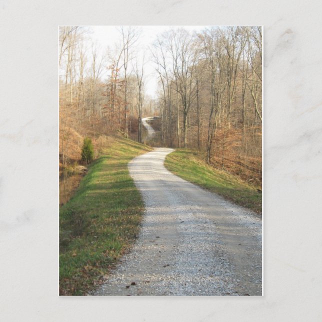 Carte Postale Route de la campagne Winding (Devant)