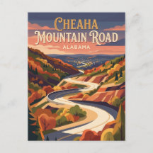 Route de la montagne Cheaha Alabama