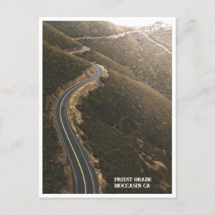 Carte Postale Route de moto sur Priest grade, Moccasin CA
