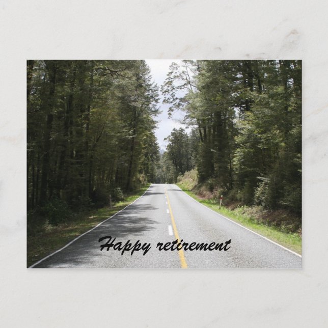 Carte Postale route de retraite (Devant)