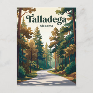 Carte Postale Route de Talladega National Forest Alabama