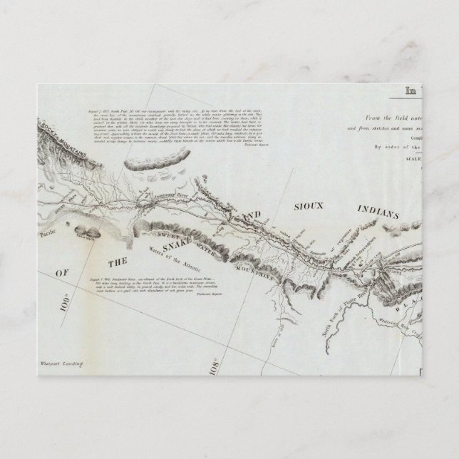 Carte Postale Route du Missouri à l'Oregon 2 (Devant)