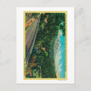 Carte Postale Route du Pacifique avec le mont Shasta à distance