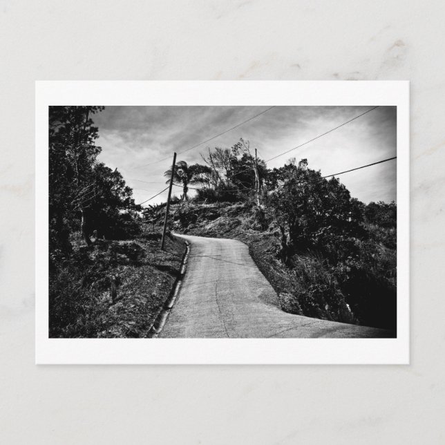 Carte Postale route en hauteur (Devant)