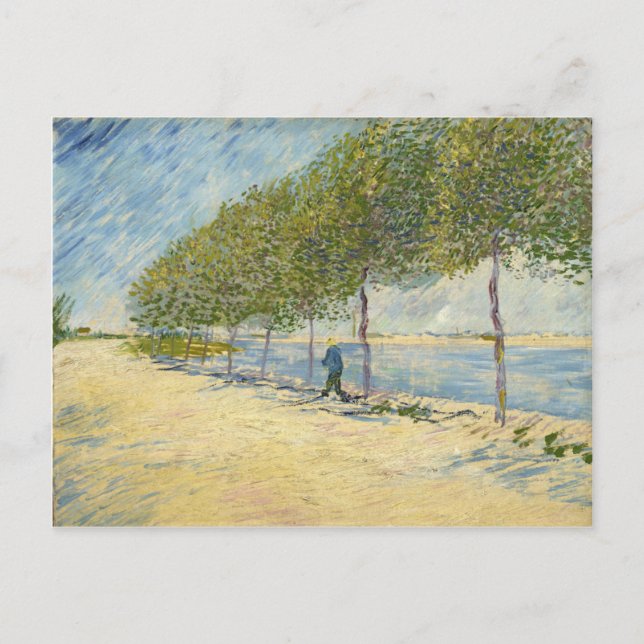 Carte Postale Route le long de la Seine près d'Asnières, Van Gog (Devant)