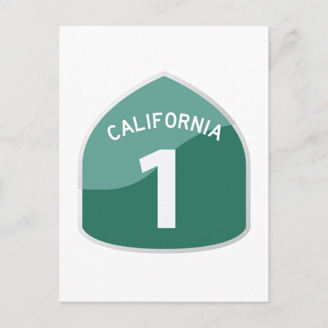 Carte Postale Route nationale 1 Pacific Coast (Devant)