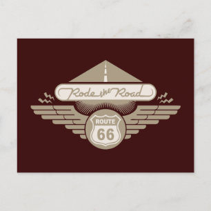 Carte Postale Route -or