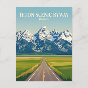 Carte Postale Route panoramique de Teton Idaho
