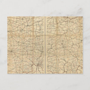 Carte Postale Route postale de l'Ohio