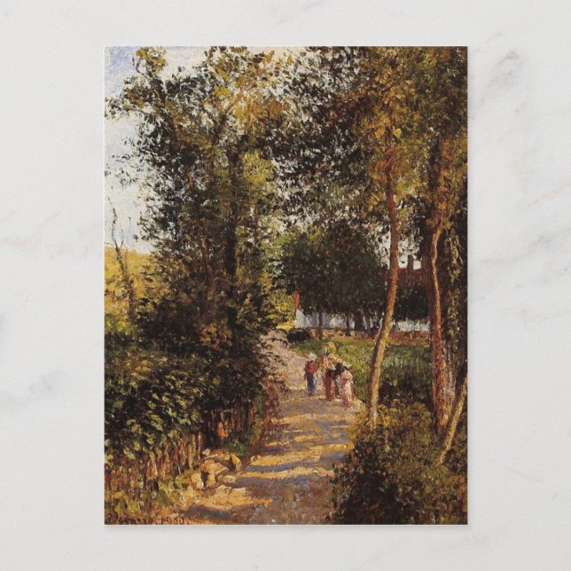 Carte Postale Route vers Berneval-le-Petit par Camille Pissarro (Devant)