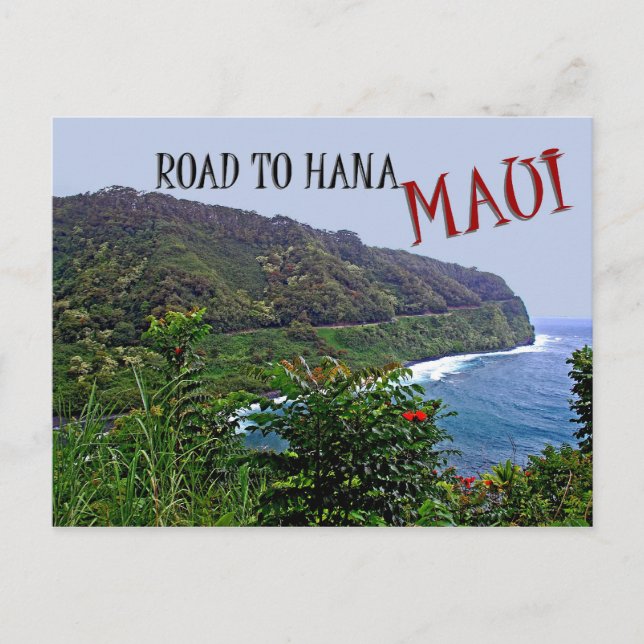 Carte Postale Route vers Hana (Devant)