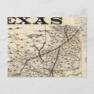Carte Postale Route vers le Texas