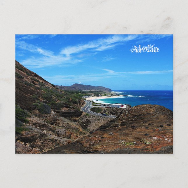 Carte Postale route vers paradis (Devant)