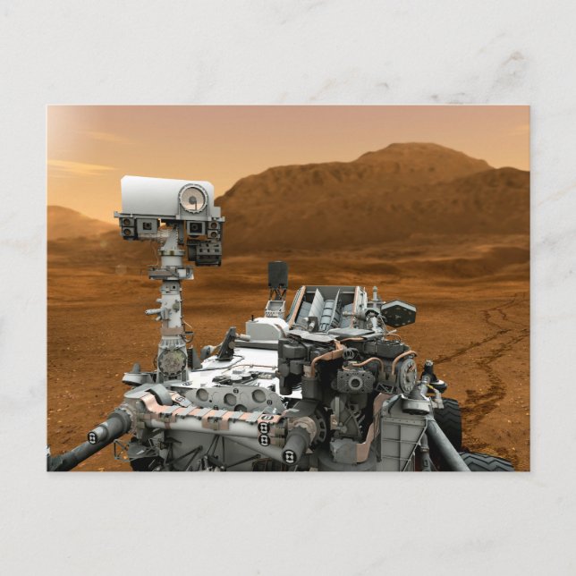 Carte Postale Rover Curiosity Du Laboratoire Scientifique Mars.  (Devant)