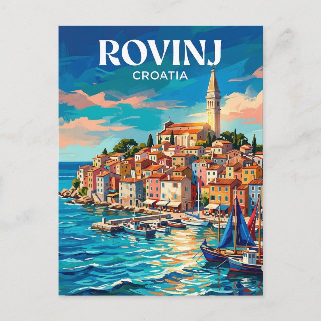 Carte Postale Rovinj Croatie (Devant)