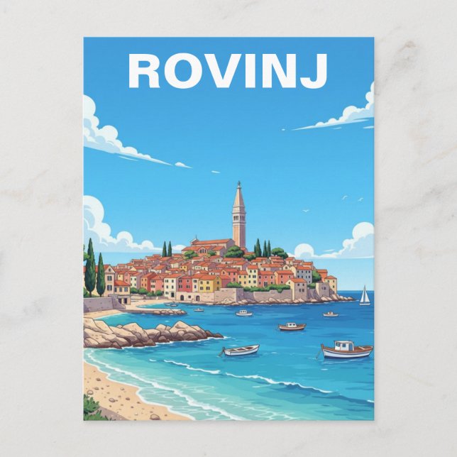 Carte Postale Rovinj Croatie Voyage (Devant)