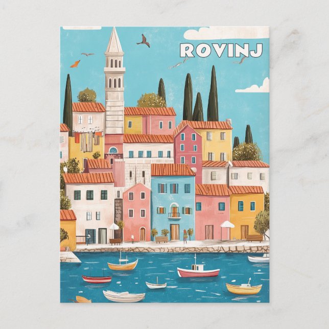 Carte Postale Rovinj Croatie Voyage (Devant)