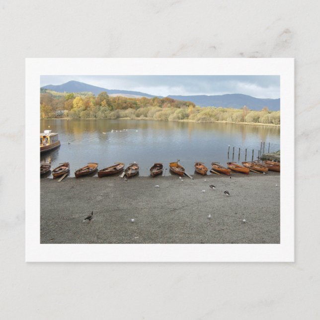 Carte Postale Row Boats of Derwentwater: Lake District (Devant)