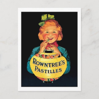 Carte Postale Rowntree's Pastilles Vintage bonbon Ad