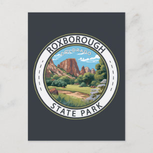 Carte Postale Roxborough State Park Badge du Colorado