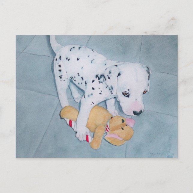 Carte Postale Roxie la dalmate Pup (Devant)