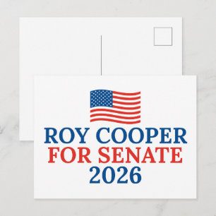 Carte Postale Roy Cooper au Sénat Élection 2026