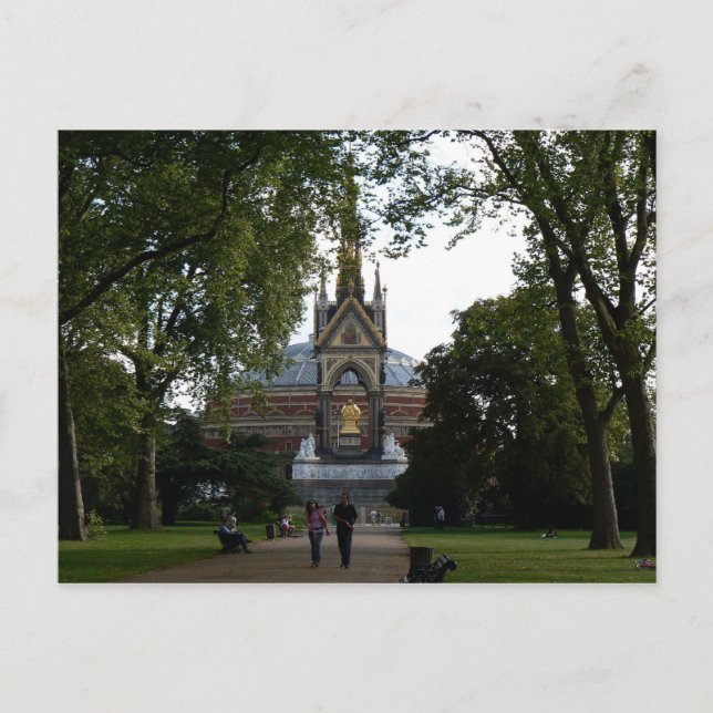 Carte Postale Royal Albert Hall et Prince Albert Memorial (Devant)