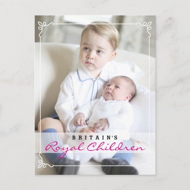 Carte Postale Royal Children - George & Charlotte (Devant)