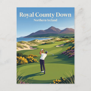 Carte Postale Royal County Down Golf Club Irlande du Nord