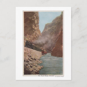 Carte Postale Royal Gorge, CO - Vue du train le long de la riviè