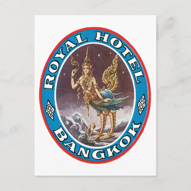 Carte Postale Royal Hotel Bagkok (Devant)