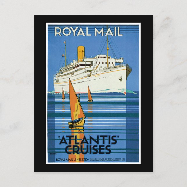 Carte Postale Royal Mail Atlantis Cruises (Devant)