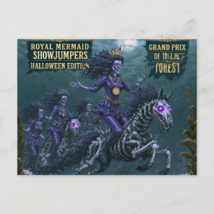 Carte Postale Royal Mermaid Showjumpers Édition Halloween