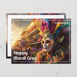 Carte Postale 💚 💜 💛 Royal Regalia : Mardi Gras Extravaganza