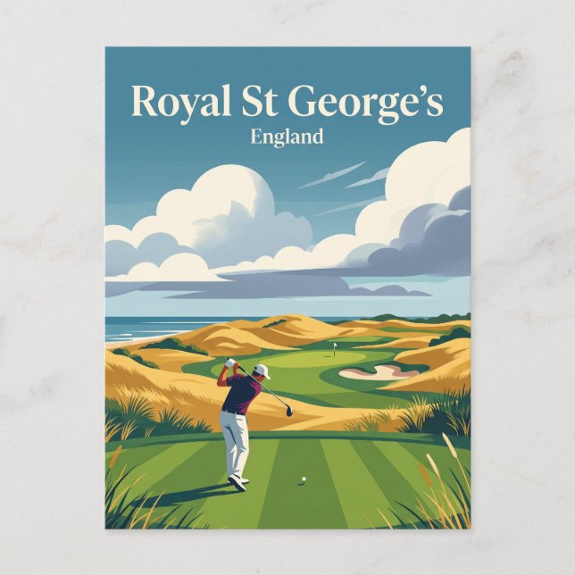 Carte Postale Royal St George's Golf Club Angleterre (Devant)