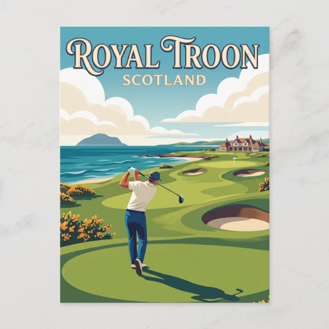 Carte Postale Royal Troon Écosse (Devant)